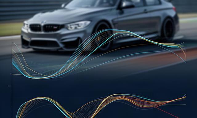 Telemetriekurven eines BMW M3 im Vergleich vor und nach der Fahrwerksabstimmung auf einer Rennstrecke